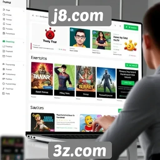Navegação intuitiva do site j8.com para jogadores